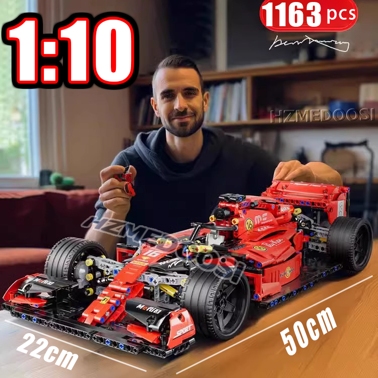 1163 Pcs Compatível Fórmula Carro Modelo Fórmula Carro Modelo Decoração Bloco de construção F1