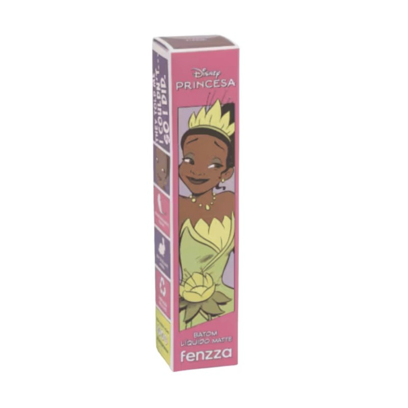 Batom Liquido Matte Princesa Tiana Fenzza 4,6g