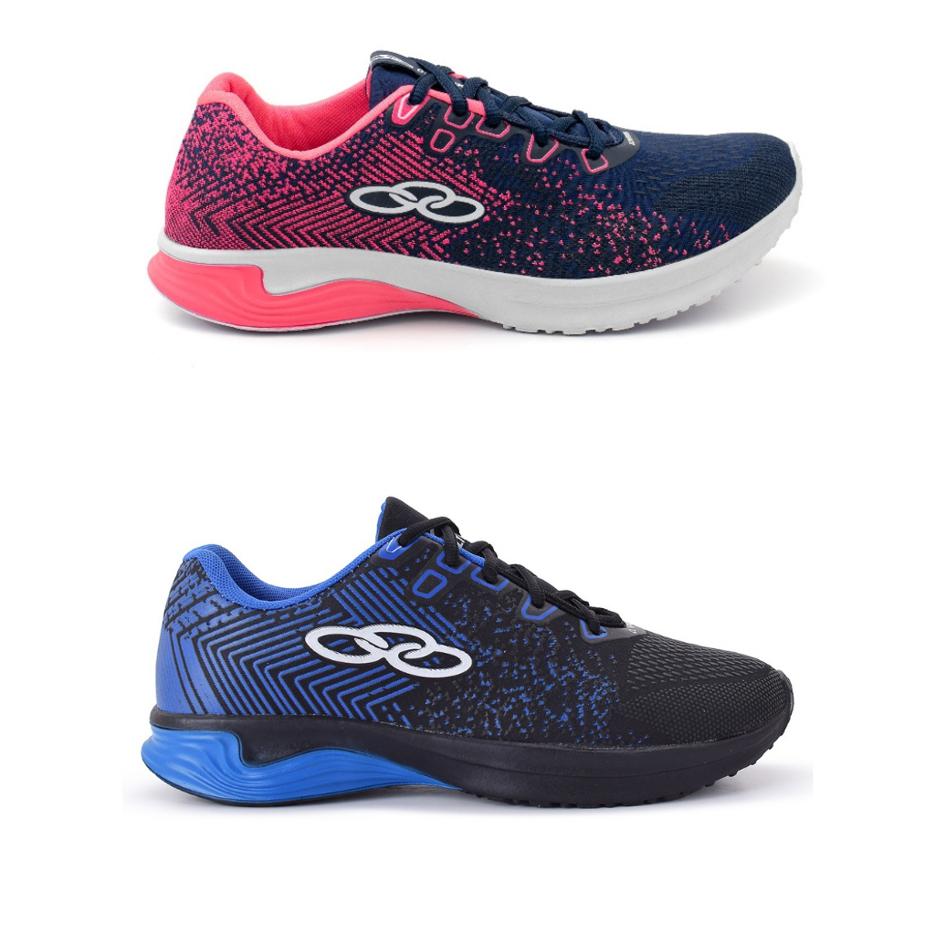 Kit 2 Pares Tênis Masculino Feminino Esportivo Academia Treino Caminhada Corrida Casual Resistente! em Oferta na Shopee