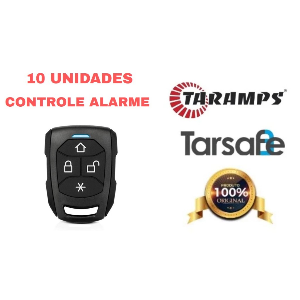 10 Controle alarme Taramps, Tarsafe Preto original (todos modelos da marca)