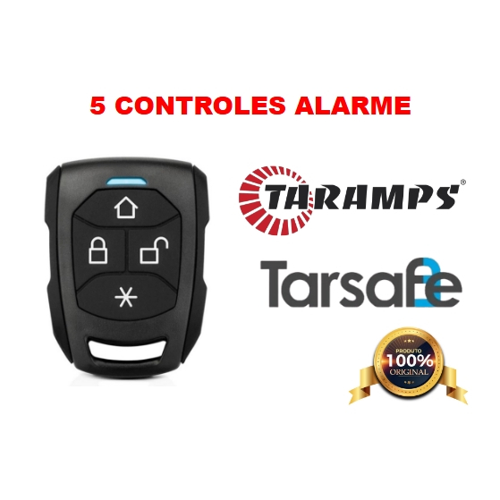 5 Controle alarme Taramps, Tarsafe Preto original (todos modelos da marca)