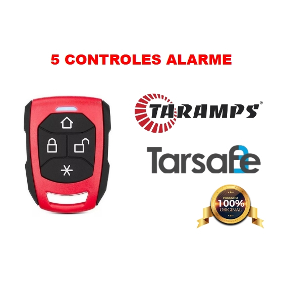 5 Controle alarme Taramps, Tarsafe Vermelho original (todos modelos da marca)