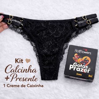 Kit Calcinha Renda Feminina + Presente Da Caixinha / Lingerie Feminina Combo Presente Feminino em Oferta na Shopee
