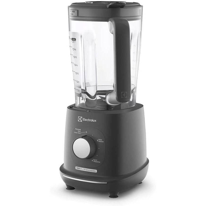 Liquidificador 127V Electrolux 1000W 2,7L Efficient com TriForce 5 Velocidades Cinza EBL1000 127V