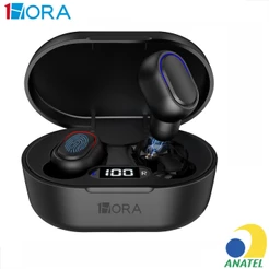 Fone de ouvido Bluetooth 5.3 Sem Fio 1HORA AUT114 Intra auricular confortável 25 horas de reprodução