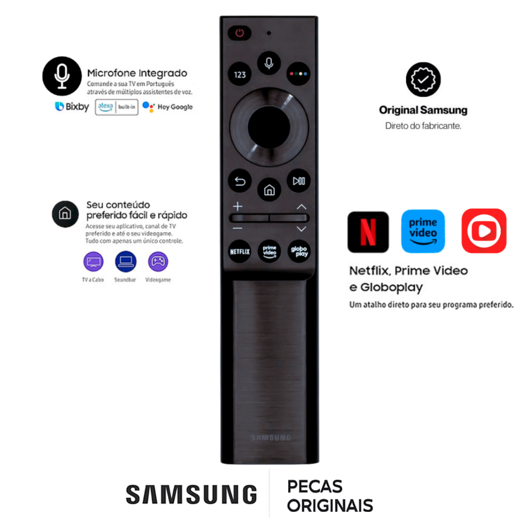 Controle Remoto Samsung Bu8000 Cu7700 Du7700 Du8000 Original em Oferta na Shopee
