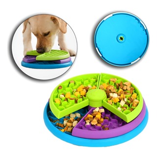 Comedouro Interativo Labirinto Lento Várias Texturas Para Lamber 3 Níveis Giratório Para Cães e Gatos em Oferta na Shopee