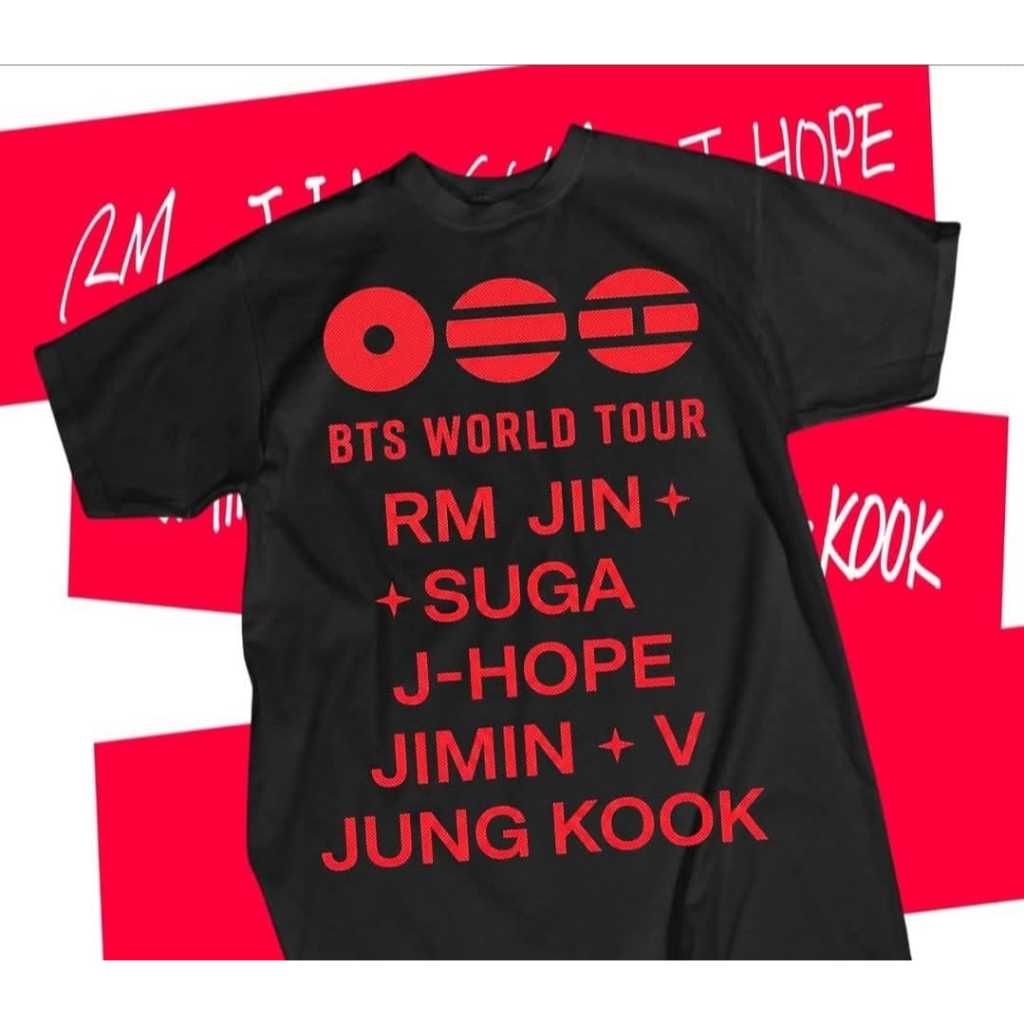Camiseta BTS TURNE 2026 BUTTER Kpop Jhope Jimin Jungkook Taehyung Yoongi Namjoon Bangtan Blusa Feminina Casual
