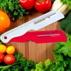 Kit 2 Fatiadores de Legumes e Verduras Prático – Corte Rápido e Seguro na Cozinha