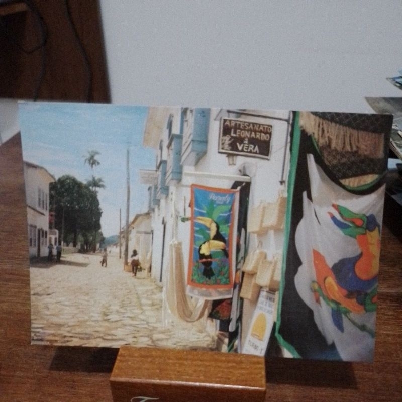 Cartão Postal Antigo - Antiga rua da cadeia - Paraty RJ