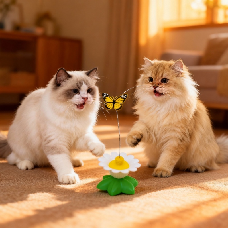 Brinquedo Automático Borboleta Voadora para Gatos - Elétrico Giratório Interativo com Pelúcia- Envio Imediato em Oferta na Shopee