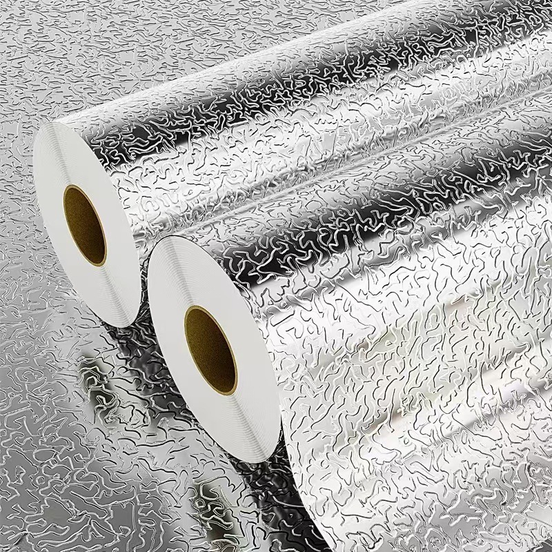 Adesivo Alumínio Protetor Cozinha – Impermeável Fogão, Pia, Armário, 3M/5M