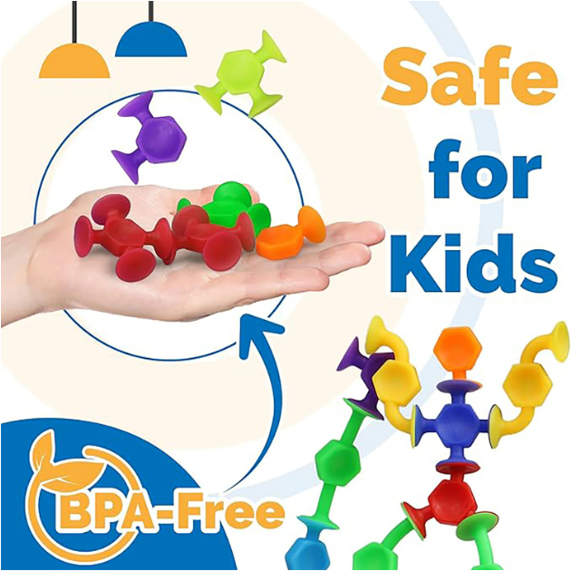 24 pcs Brinquedos Educativos De Construção De Ventosas Diversão que Gruda, Brinquedo de Criança em Oferta na Shopee