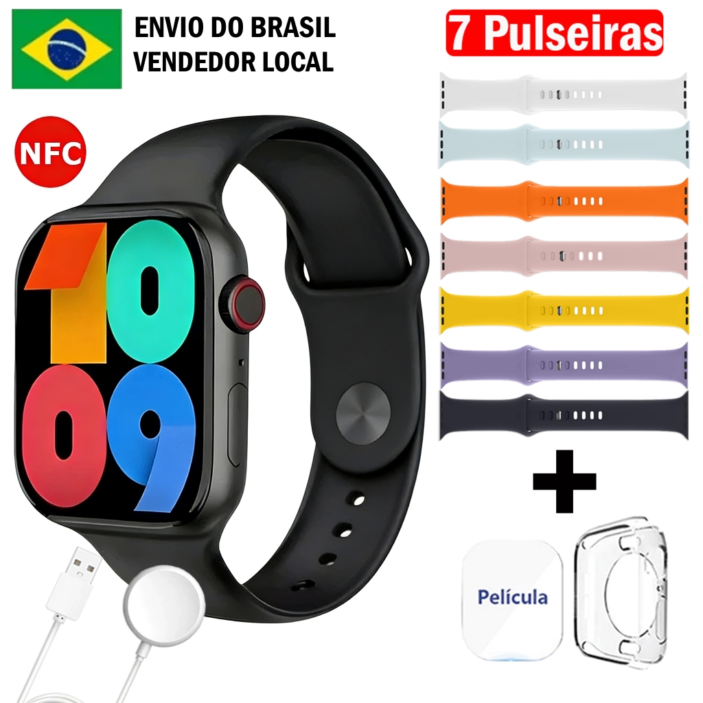Smartwatch S20 PRO Relógio Inteligente 2026 Nova Série 10 Amoled NFC Calculador Bluetooth Esportivo Relógio Smartwatch