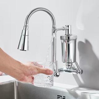 Torneira com Filtro Gourmet Flexível Cozinha Bancada c/ Ducha 2 Jatos com Refil em Oferta na Shopee