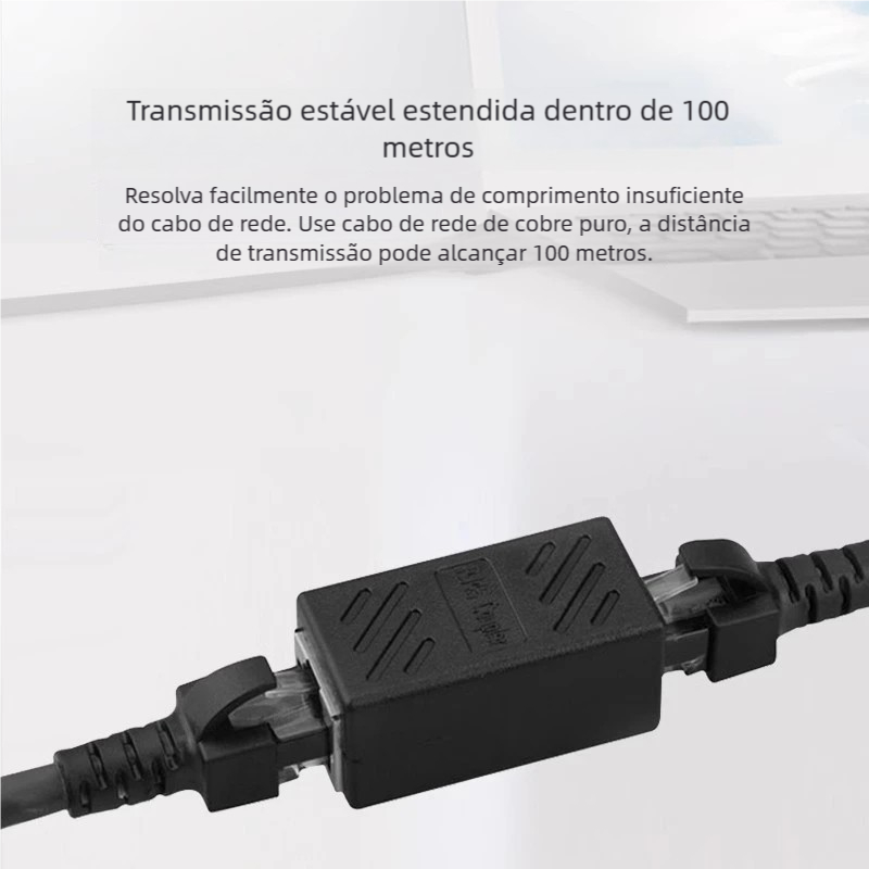Cabo de Rede Adaptador 1x2 - Distribuidor RJ45 Metal, 2 Vías