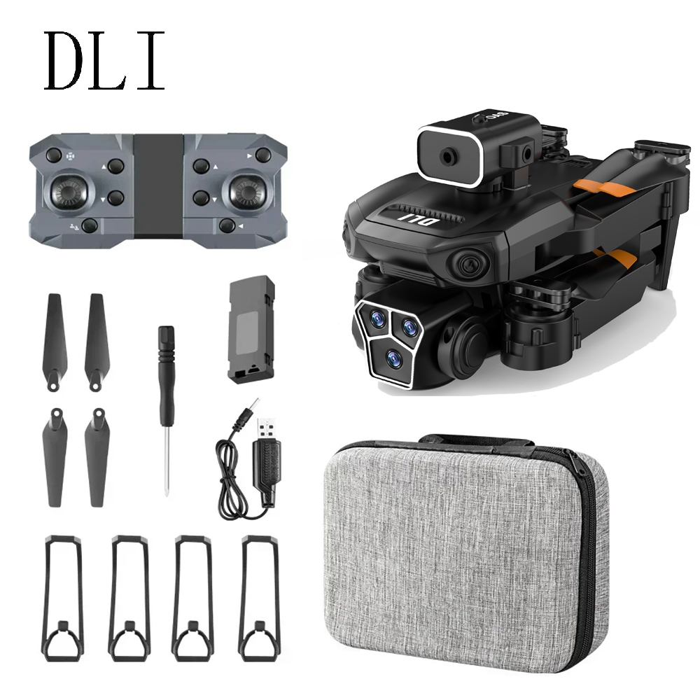 DLI Drone Profissional Com Dual Câmeras Controle Remoto Fotografia Aérea Quadricóptero 2.4G Wifi