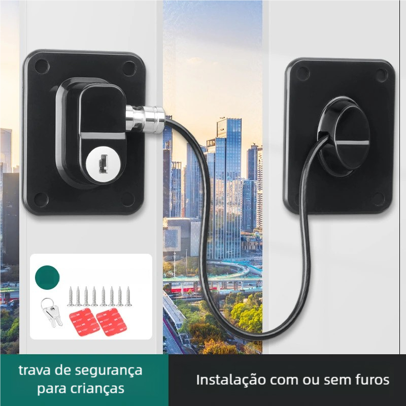 Trava de Segurança Infantil sem Furo, Travas para Armários e Gavetas de Geladeira para Proteção Infantil, Presente de