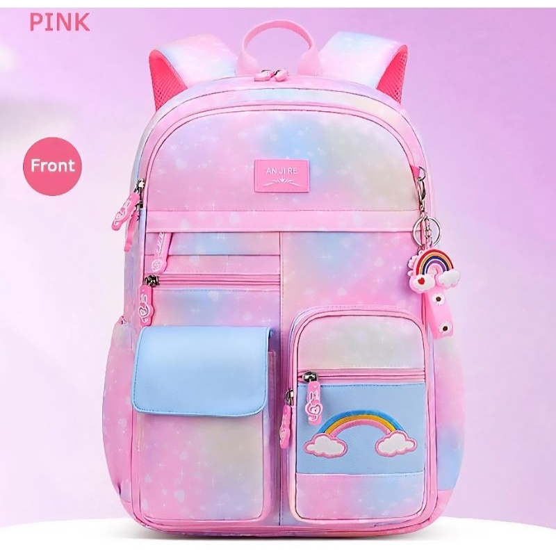 mochila geladeira femenino  com muitas divisórias para escola ou faculdade