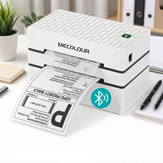 Impressora De Termica Etiquetas Portatil Branco Impressora De Etiquetas GD41 Usb Bluetooth 127/220v MECOLOUR em Oferta na Shopee