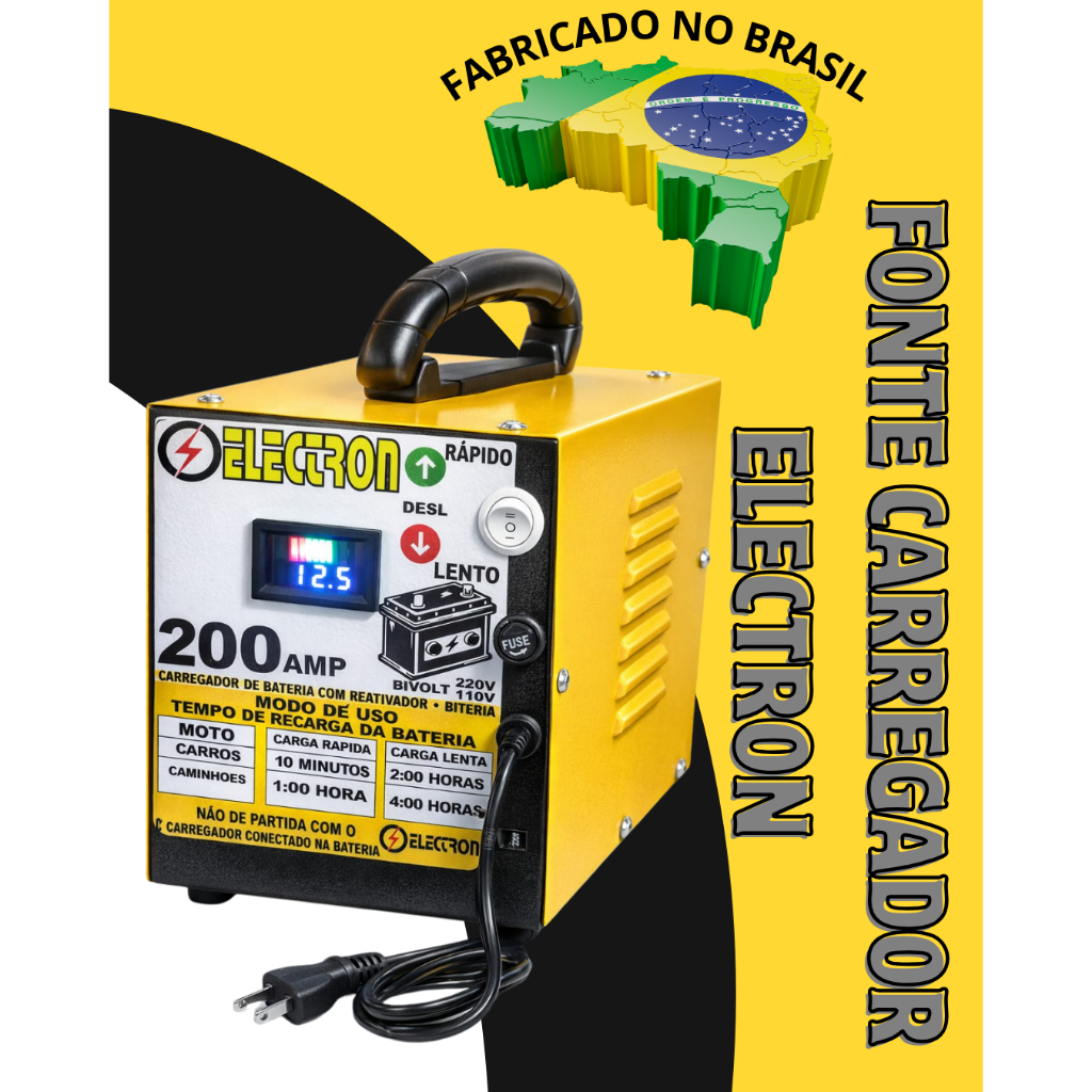 Carregador CBV950 Baterias Automotivo C/voltímetro 12v Ate 900amper