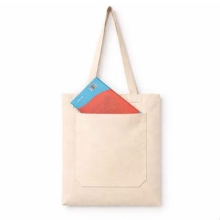 1 A 6 ECOBAG BOLSA SACOLA COM BOLSO EXTERNO 100% ALGODÃO CRÚ TAM: 30x35 cm em Oferta na Shopee