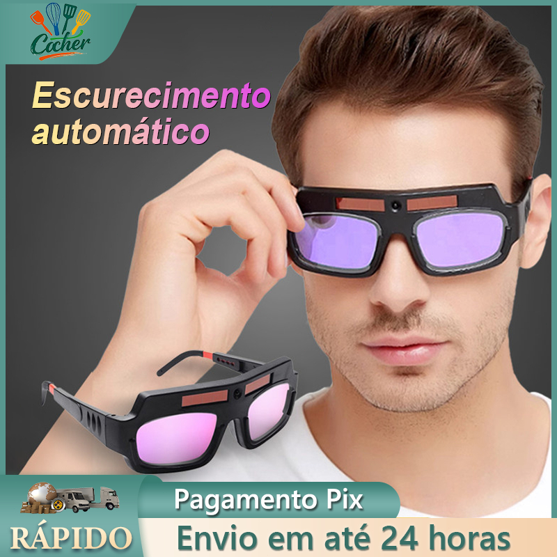 Óculos De Solda Para Soldador C/ Escurecimento Automático proteção contra brilho