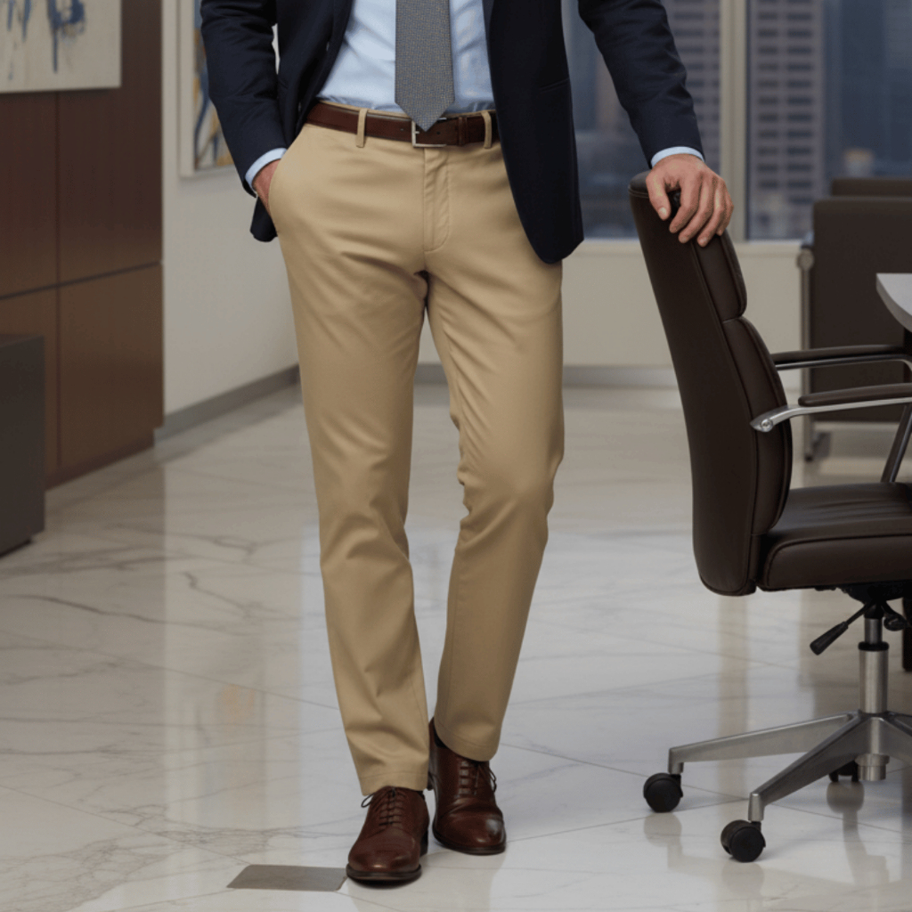 Kit 3 Calça Alfaiataria Masculina Slim Fit Calça Sarja Masculina Premium
