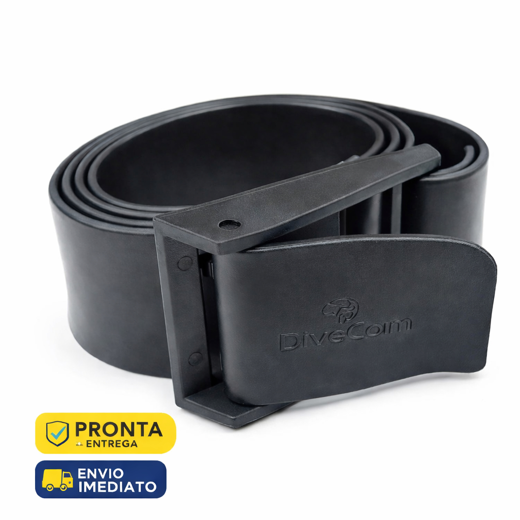 Cinto Para Lastro De Borracha Mergulho Pesca Sub - Divecom