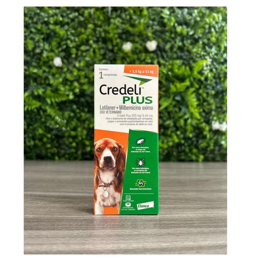 Credeli Plus 225 MG Cães 5,5 a 11kg 1 Comprimido - Elanco em Oferta na Shopee