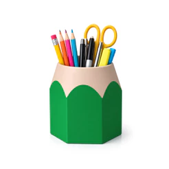 Porta Canetas Lápis 3D Criativo | Organizador de Mesa Decorativo | Porta Lápis Escritório e Estudos