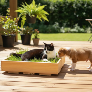 Tapete Higiênico Gato Cão Caixa Grama Natural Esmeralda Estimula Olfato e Bem Estar Animal em Oferta na Shopee