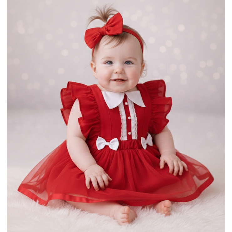 Jardineira Saia Natal Roupa Bebê Look Natal Infantil Menina Festa Mamãe Noel Vestido Natal