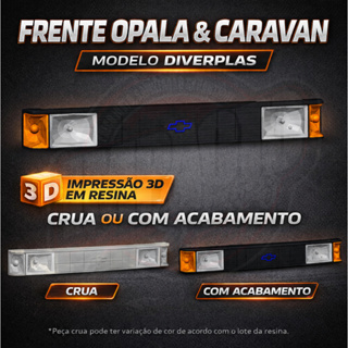 Mini frente realista para miniatura Opala e Caravan Diverplas 1/24 em Oferta na Shopee