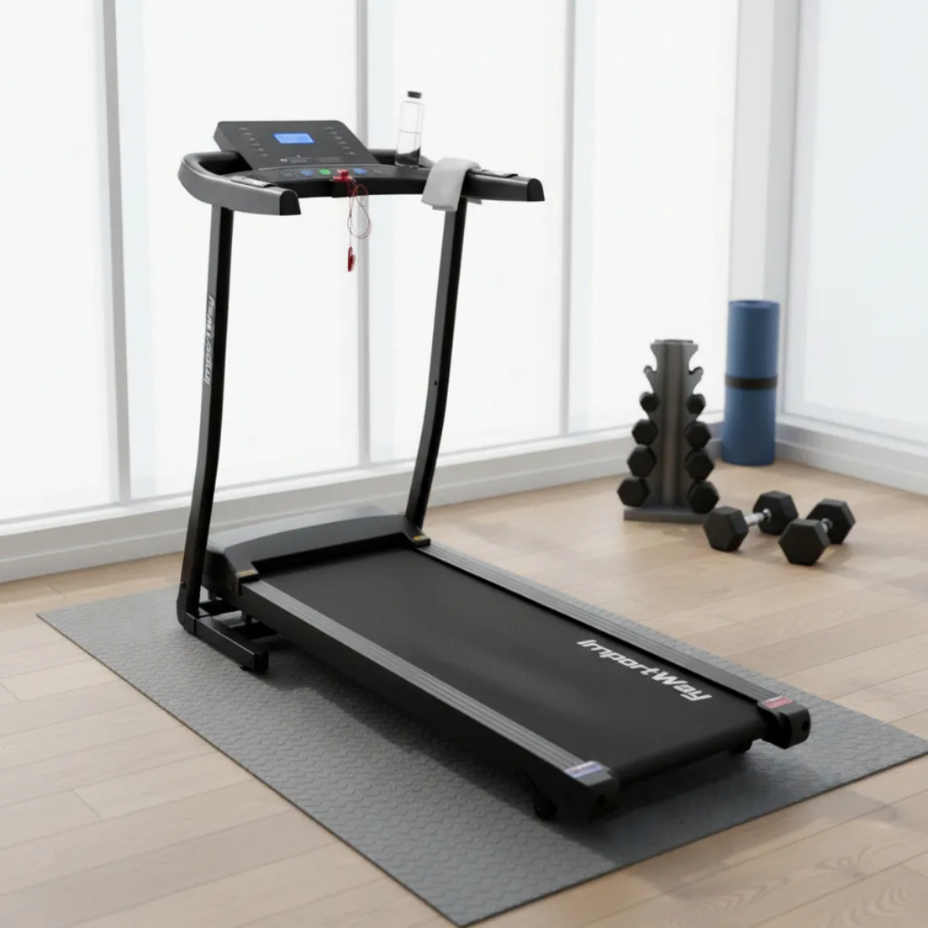 Esteira Ergométrica 2.1HP até 12km/h com 12 Programas Residencial, Programas de Treino, Caminhada e Corrida Leve