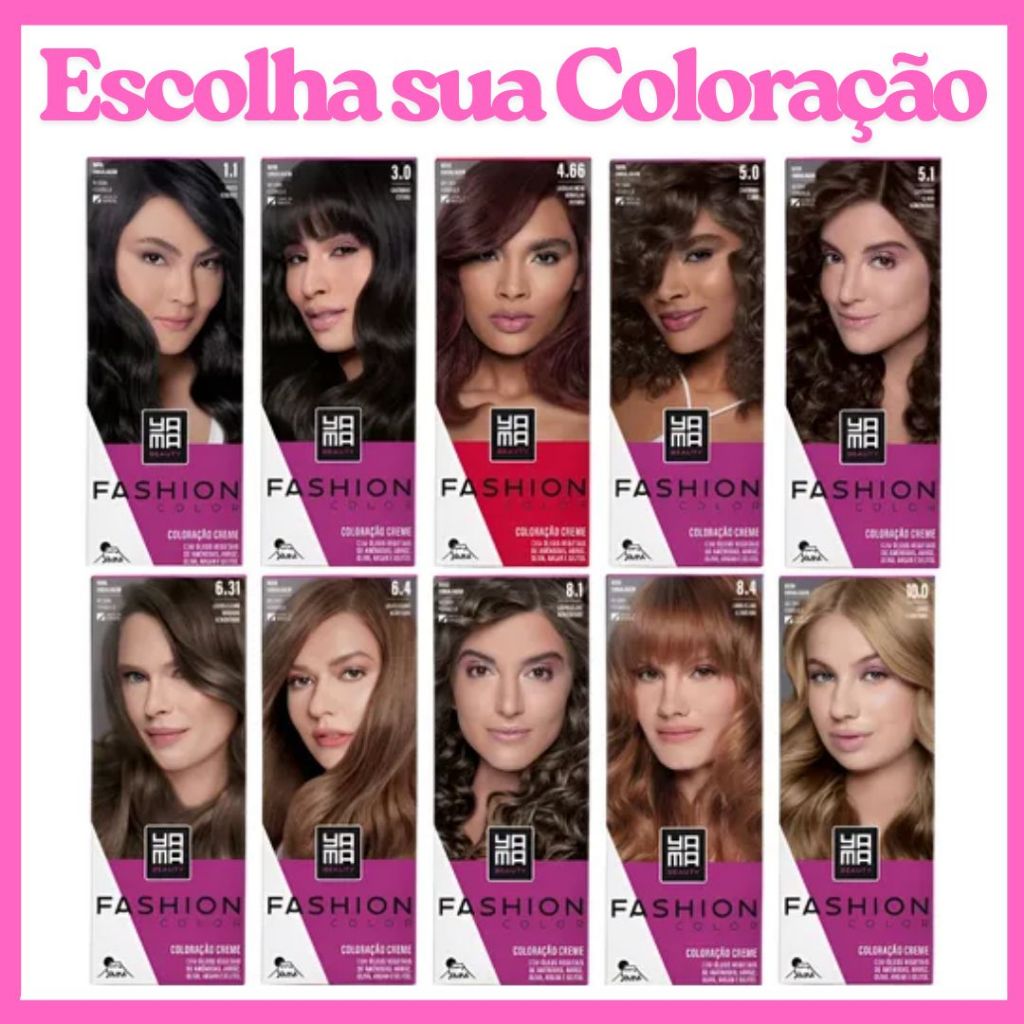 Mini Kit Fashion Color Yamá Cor Vibrante com Cuidado e Praticidade - Escolha a Sua