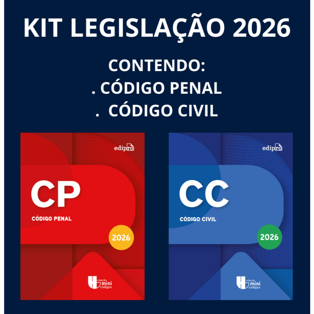 Livro Código Penal 2026 + Código Civil 2026 - Coleção Minicódigos - Livros de direito em Oferta na Shopee