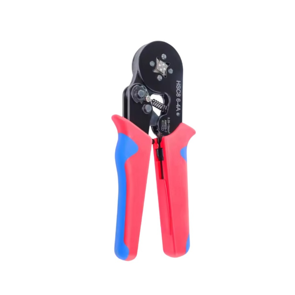 Alicate Crimpar Prensa Com Catraca Ajustável Trava de Segurança Terminal Ilhos Tubular 0,25 A 10mm² 6-4A Profissional