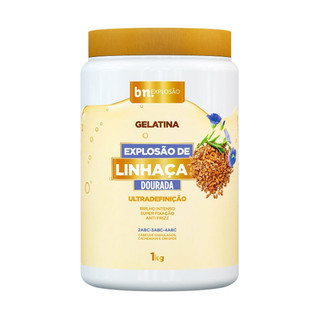 Gelatina Beleza Natural Explosão de Linhaça Dourada 1Kg