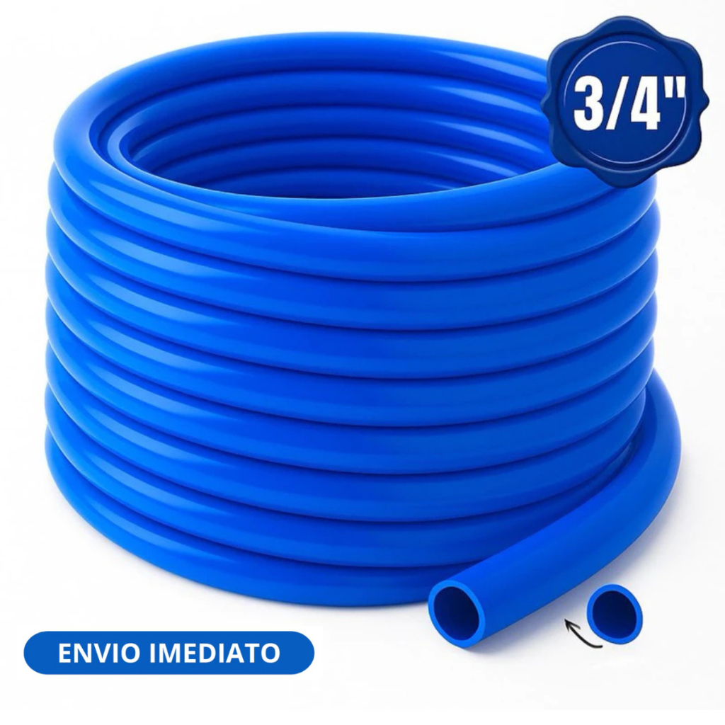 Mangueira Jardim 3/4 Reforçada Alta Pressão Siliconada Flexível Irrigação Sitio Azul em Oferta na Shopee