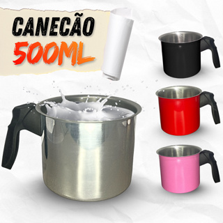 CANECÃO 500 ML EM ALUMÍNIO RESISTENTE PRETO em Oferta na Shopee
