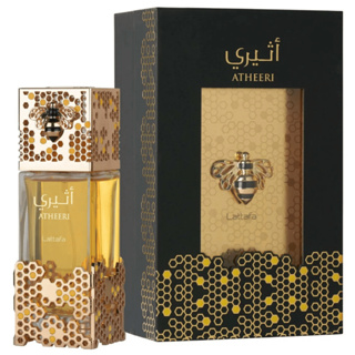 Perfume Atheeri Lattafa da abelha Árabe 100ml Feminino Embalagem de vidro lacrado em Oferta na Shopee