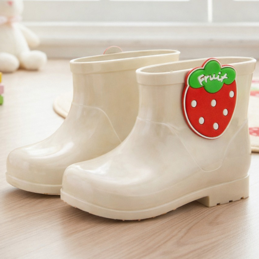 Galocha Bota Infantil Menina Frutas Coloridas Frutinhas Criança Confortável Impermeável em Oferta na Shopee
