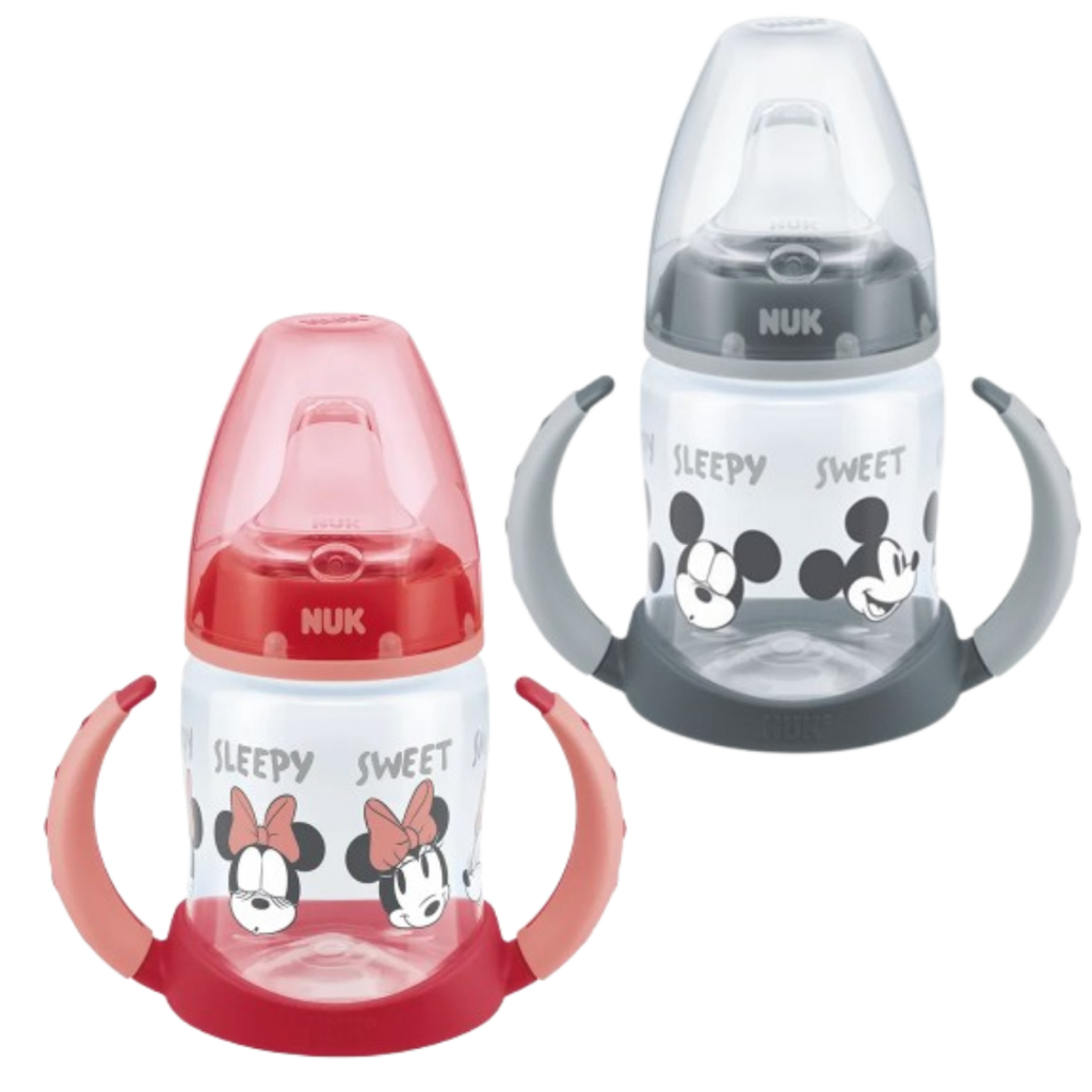 Copo de Treinamento Nuk First Choice Anticolica Disney Controle de Temperatura +6m Bico de Silicone