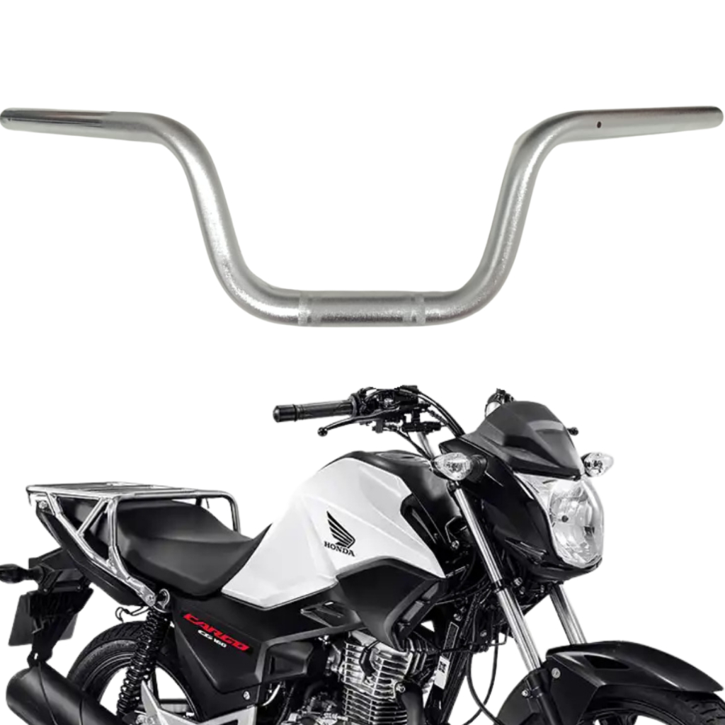 Guidão Cromotexturizado Cargo 160 2025 Titan 160 Fan 160 Com Peso Interno