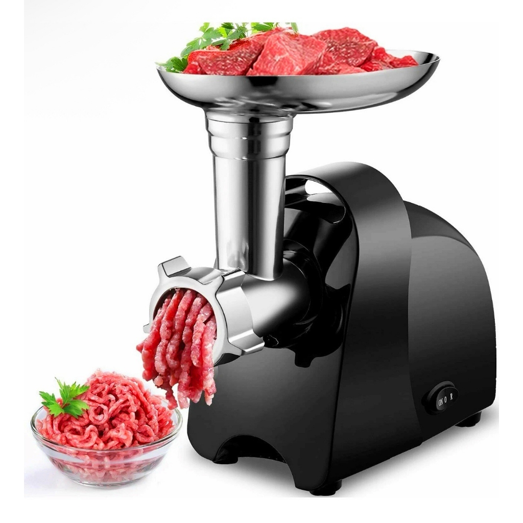 Máquina de Moer Carne Elétrica 1000W Faz Linguiça Kibe Frango 110V 220V