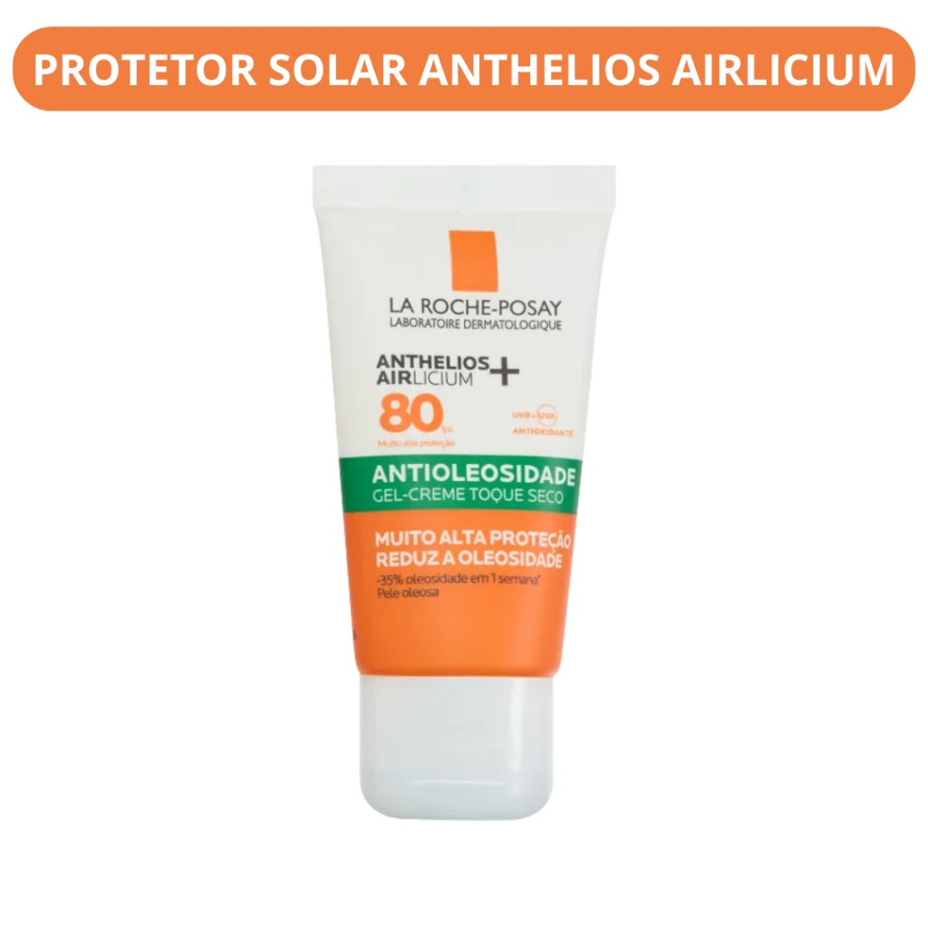Protetor Solar Facial La Roche-Posay - Anthelios Airlicium FPS 80 - Sem Cor 40g