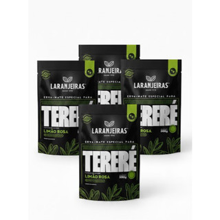 Erva Mate Terere Laranjeiras Lançamento / Kit com 4 un / Erva Para Tereré 500g Limão Rosa