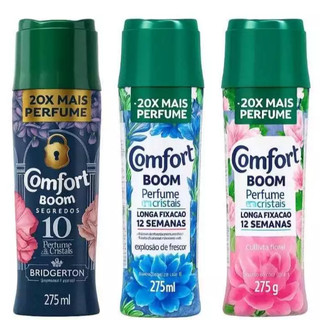 Comfort Boom Amaciante Cristais Floral, Frescor e Fragrâncias Kits / Novidade Limpeza Roupas