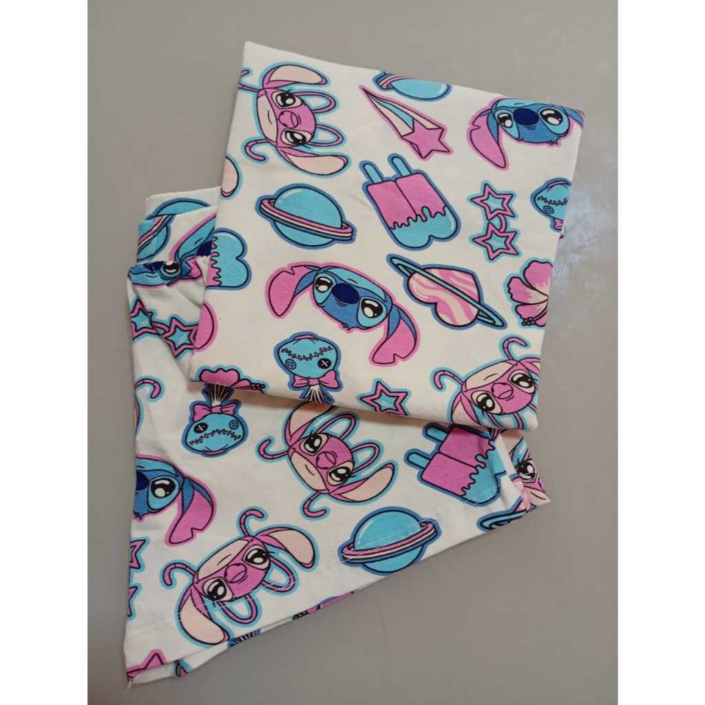 Conjunto Infantil Feminino Estampado Personagens | Roupa de Verão Menina Confortável e Estilosa (Blusa + Short)